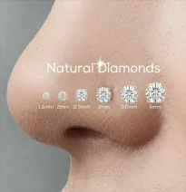 Piercing au nez en or