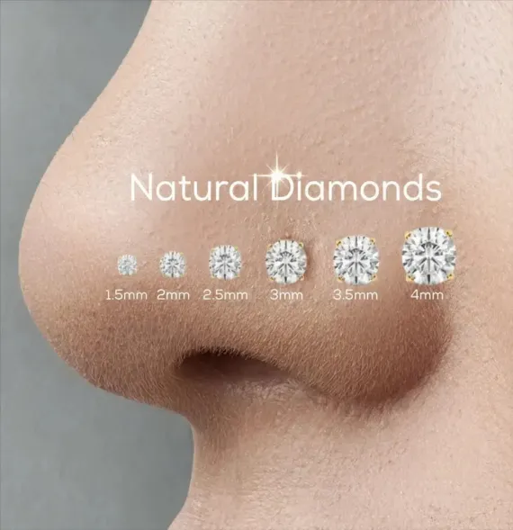 Piercing au nez en or